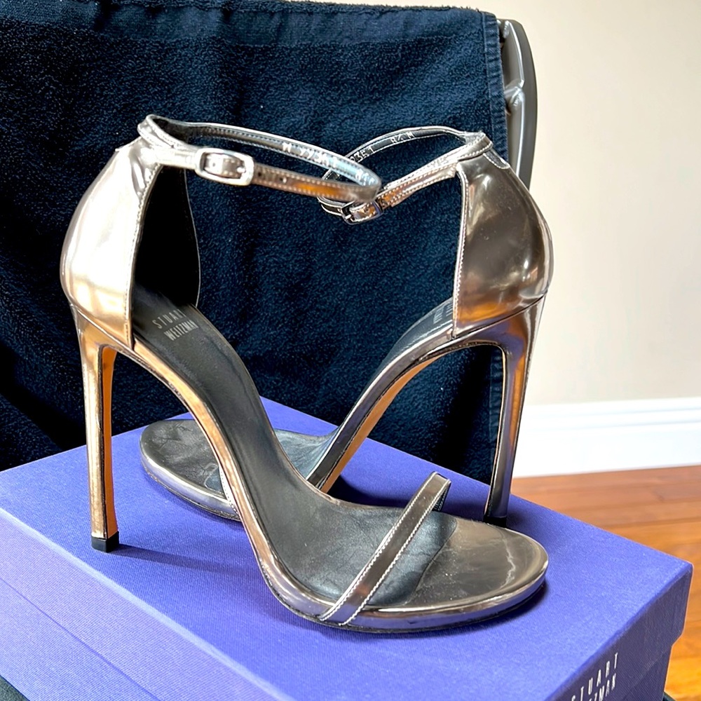 Stuart Weitzman Nudist ankle strap heels.  Size 8.5.  Brand new in box